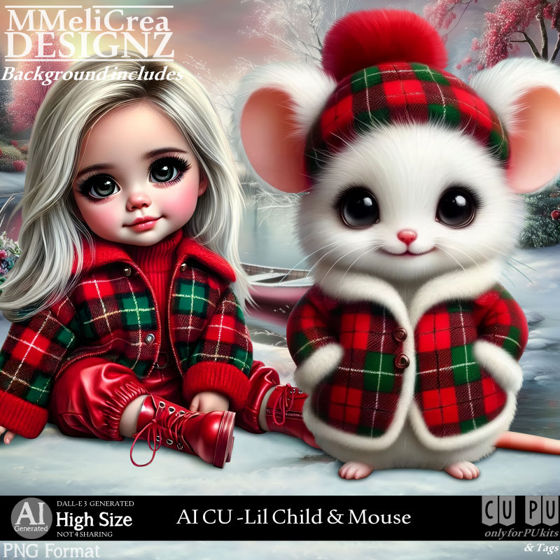 (image for) AI - CU Lil Child & Mouse (CU4PU/PNG)